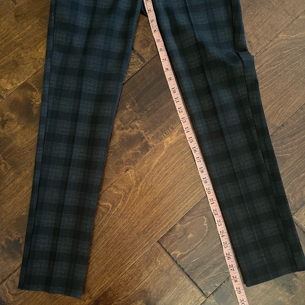 Eliane Rose Black and Grey Plaid Pants Size 4 - Picture 4 of 5